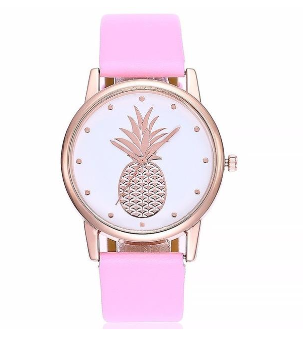 Orologio con cinturino ananas
