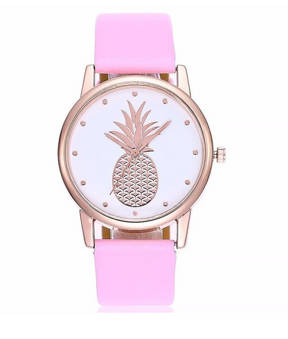 Orologio con cinturino ananas