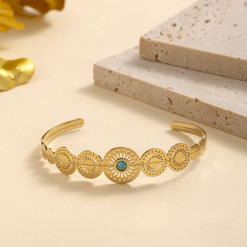Anello oro e titanio 14K