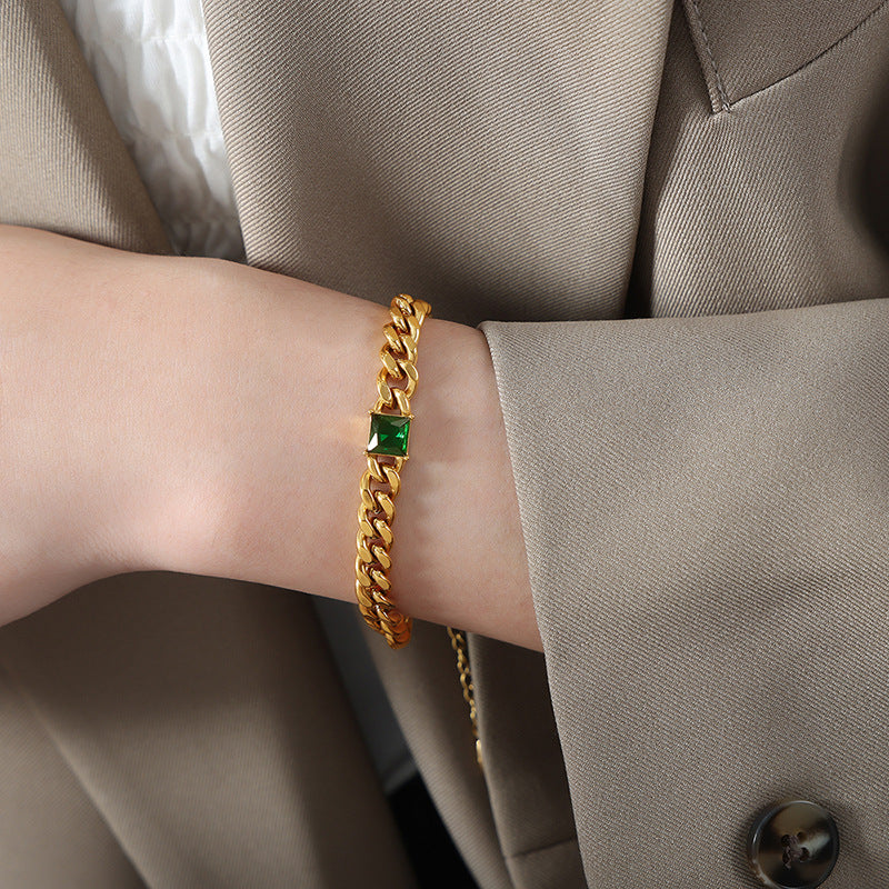 Collana retrò con zirconi