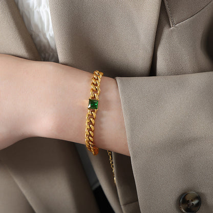 Collana retrò con zirconi