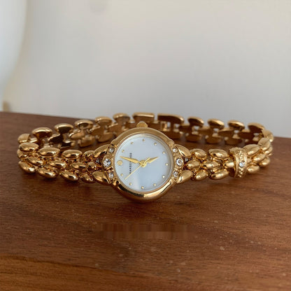 Orologio quarzo retrò strass