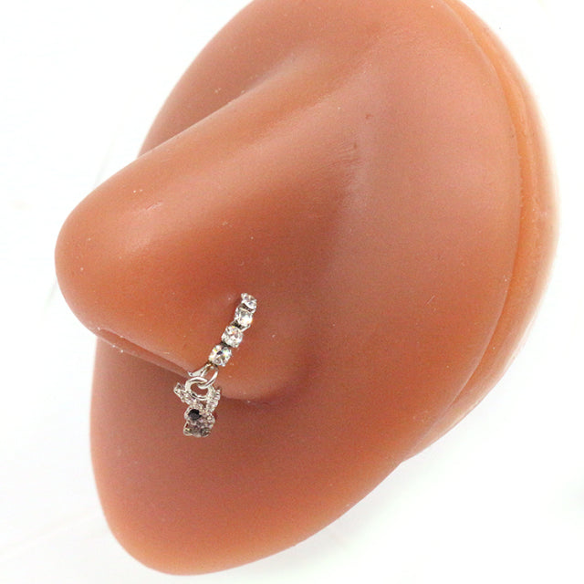 Piercing setto farfalla zirconi