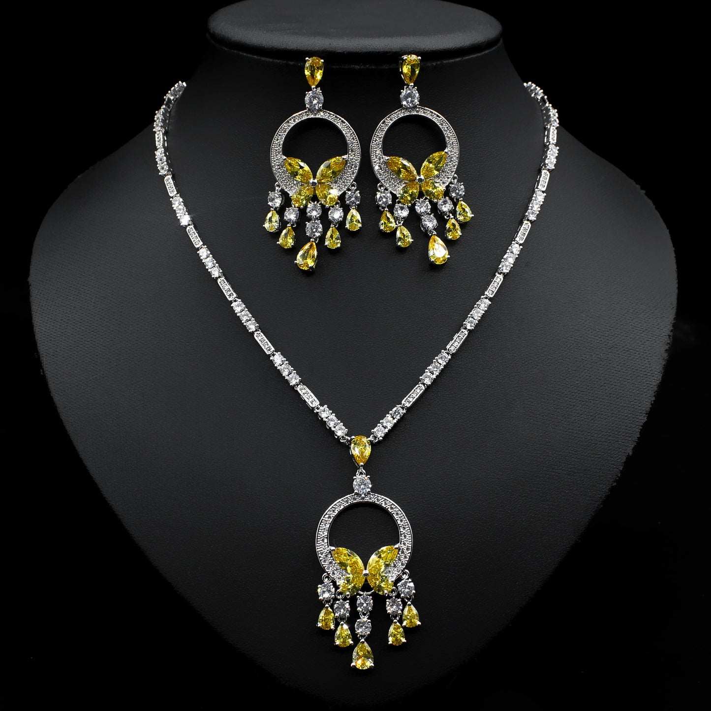 Collana Farfalla Zircone Sposa
