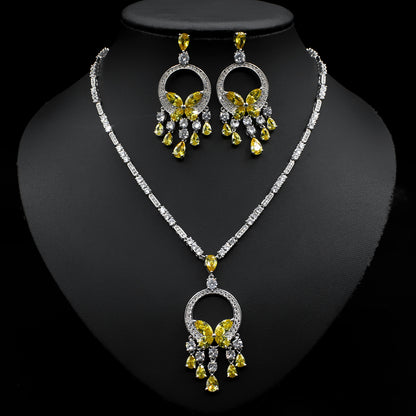 Collana Farfalla Zircone Sposa