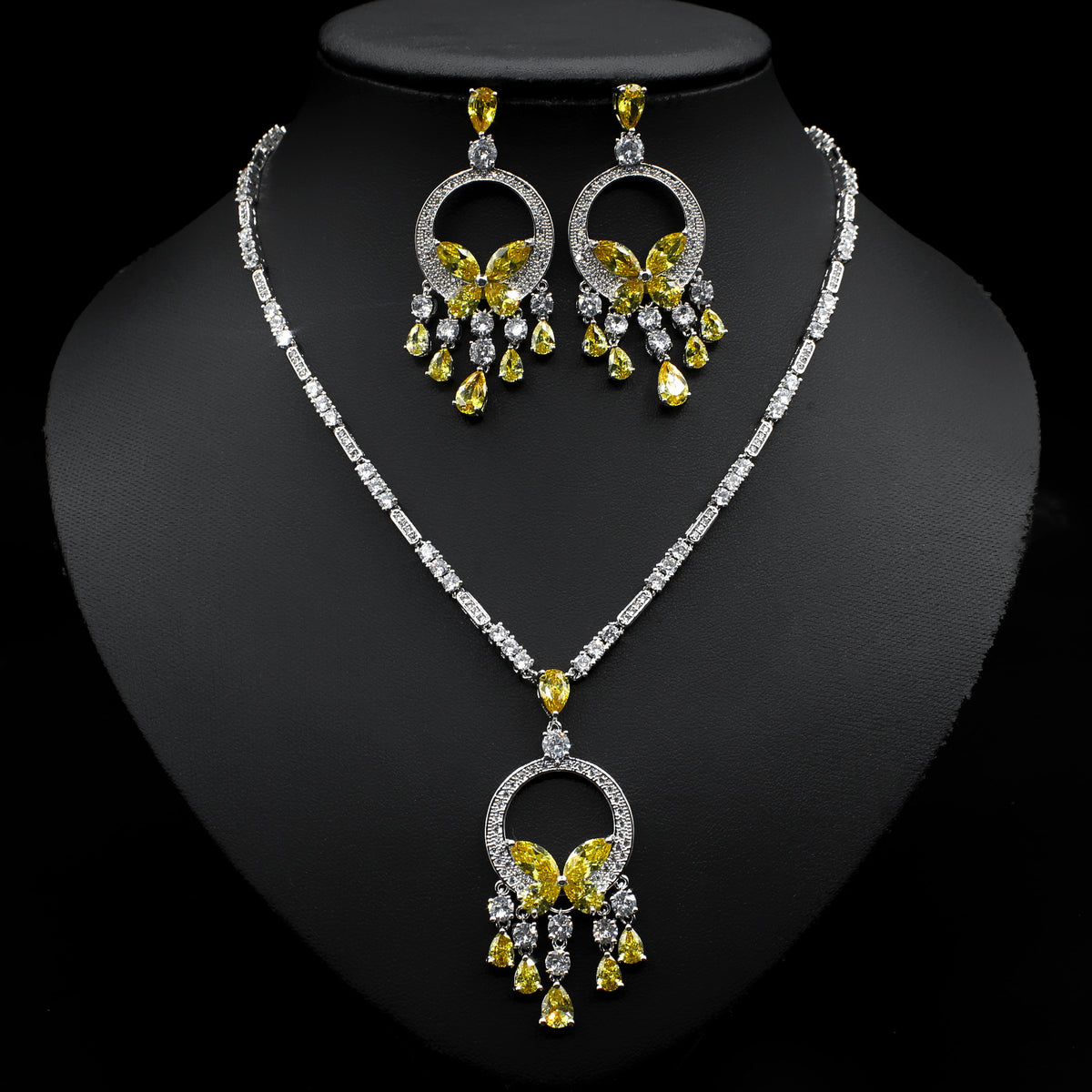 Collana Farfalla Zircone Sposa