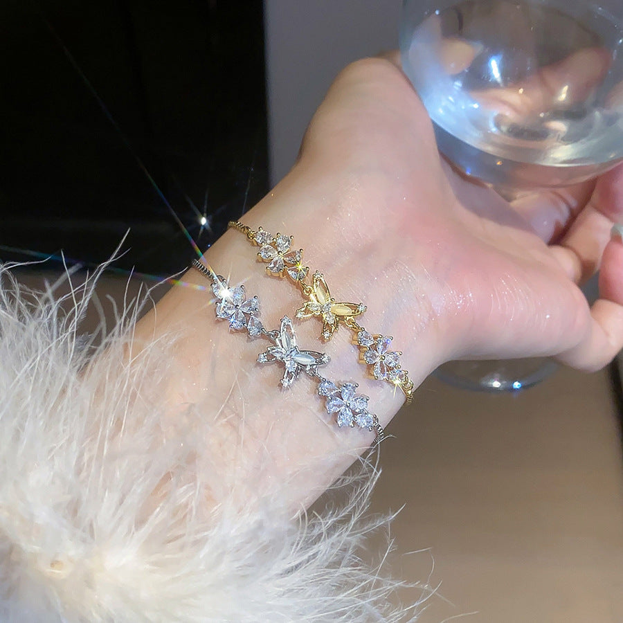 Bracciale farfalla fiore