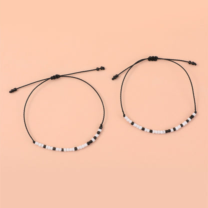 Bracciale coppia perline bicolore