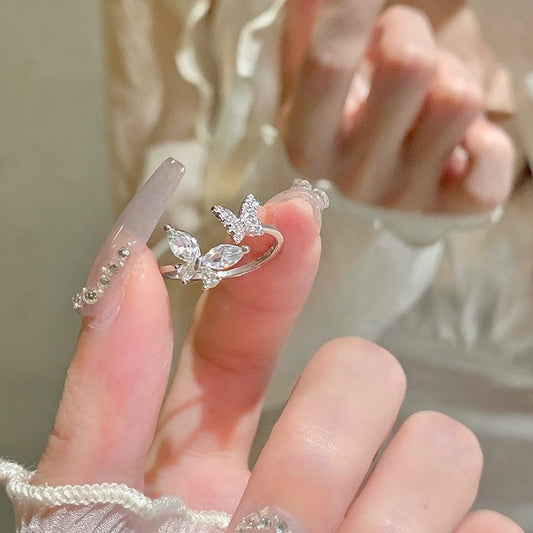 Anello farfalla regolabile minimalista