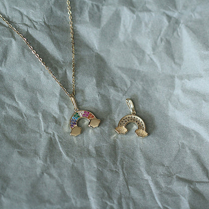 Ciondolo zircone arcobaleno