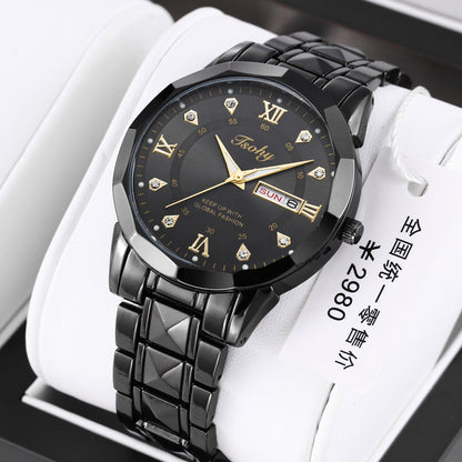 Orologio uomo calendario doppio