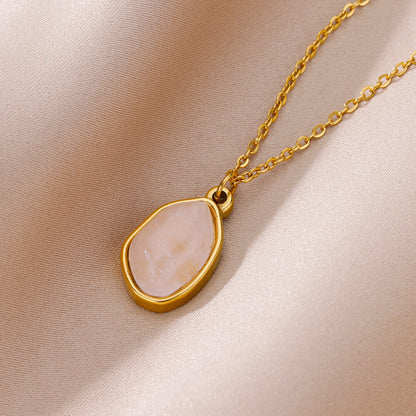 Collana Pendente Geometrico Verde