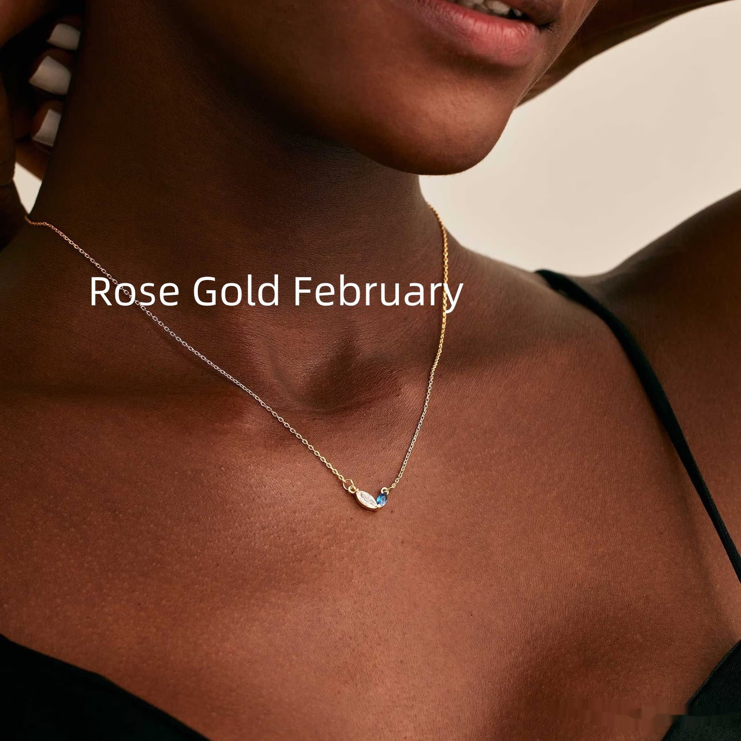 Collana cuore zircone acciaio titanio con pietra natale