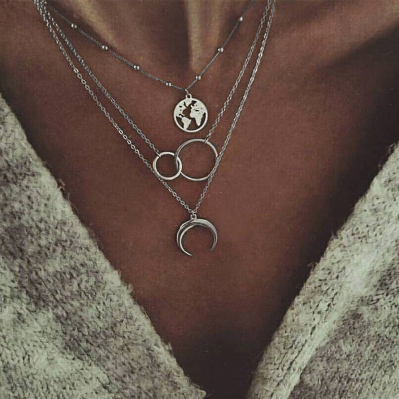 Collana Luna Multistrato