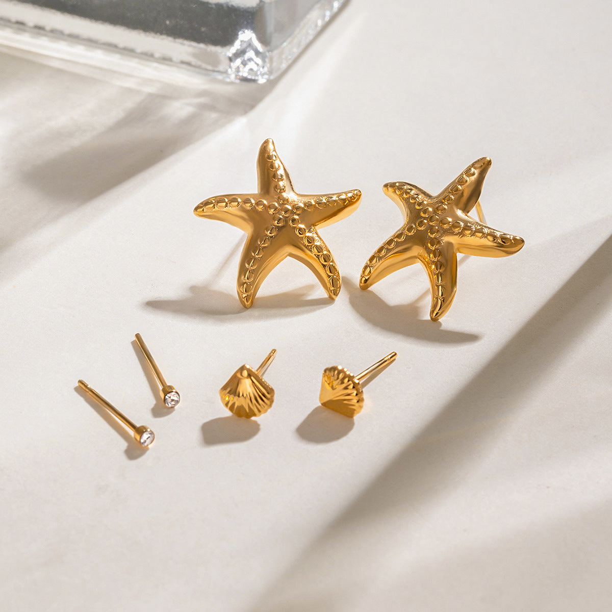 Set orecchini stelle marine e conchiglie
