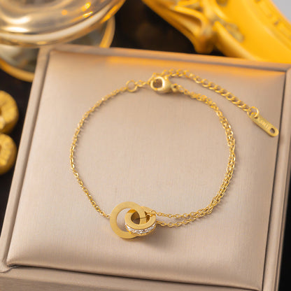 Collana numeri romani doppio anello