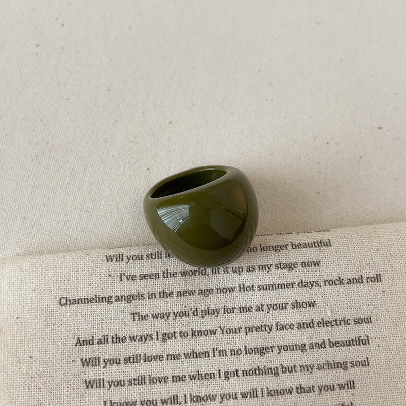 Anello resina colorato