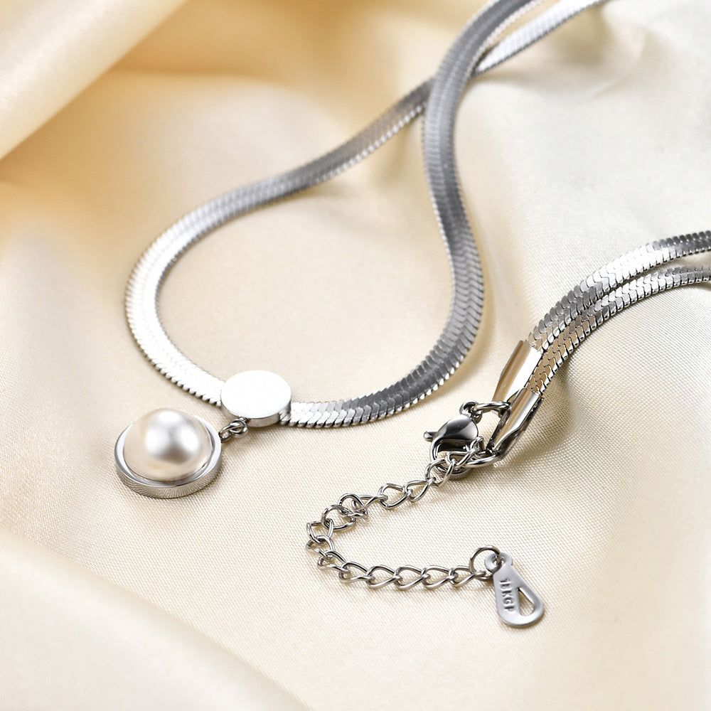 Collana serpente catena piatta