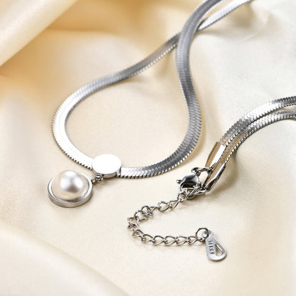 Collana serpente catena piatta