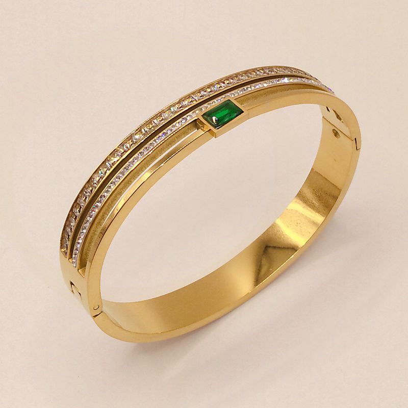 Bracciale titanio doppio filo bianco verde