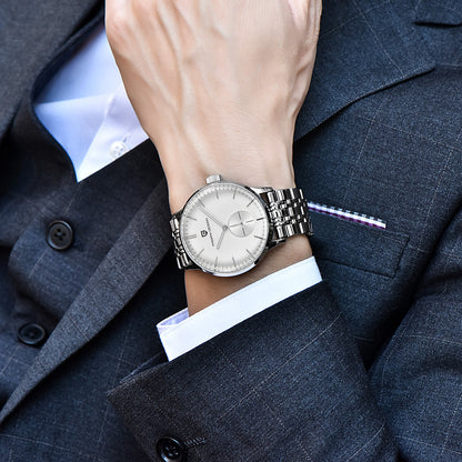 Orologio al quarzo in acciaio