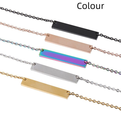 Collana geometrica titanio