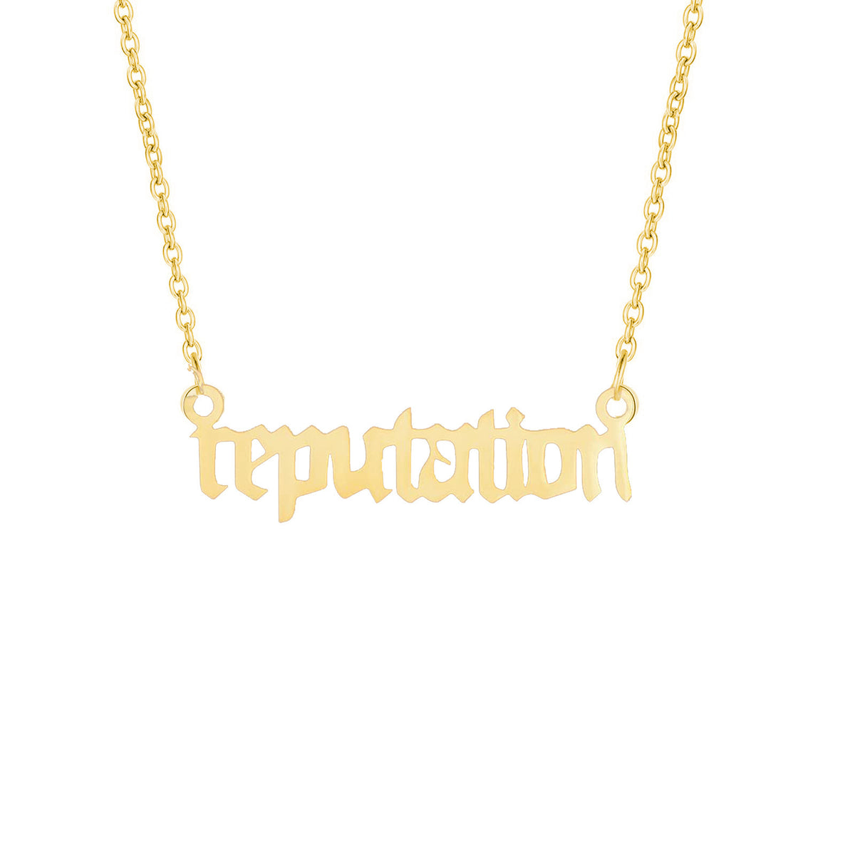 Collana con lettere titanio