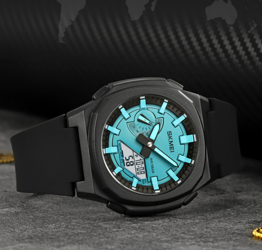 Orologio digitale doppio display impermeabile