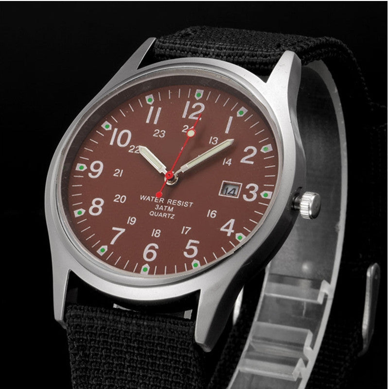 Orologio militare in tessuto