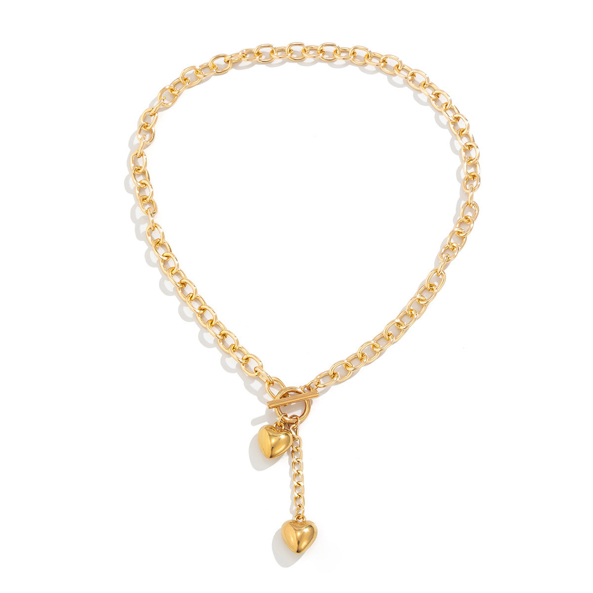 Set collana e bracciale cuore da donna