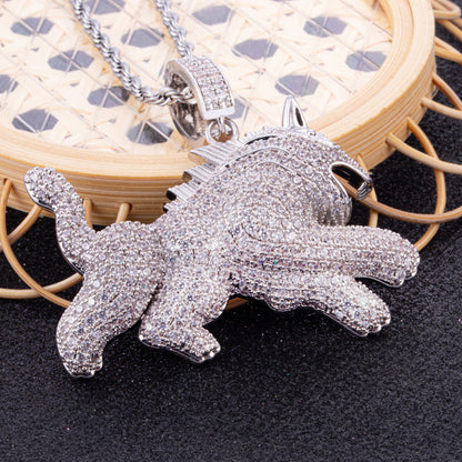 Collana con ciondolo leopardo