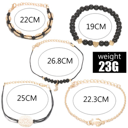 Set 5 bracciali conchiglia