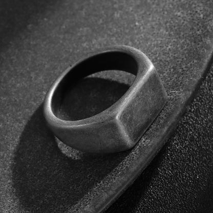 Anello titanio sabbiato