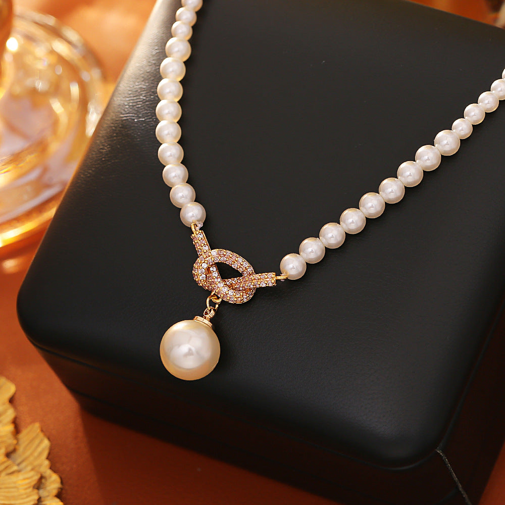 Collana perla con nodo