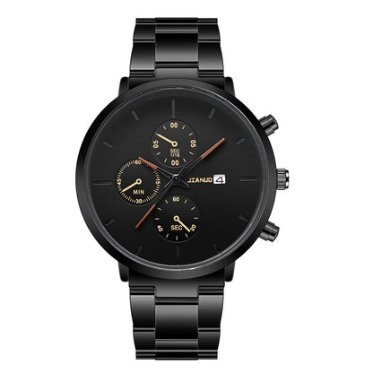 Orologio tre quadranti calendario in lega