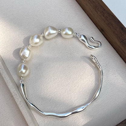 Bracciale perle d'acqua dolce irregolari
