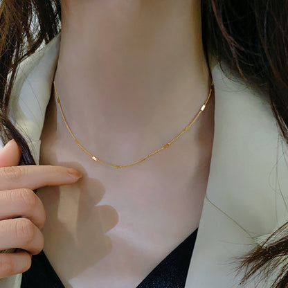 Collana titanio oro 18k da donna