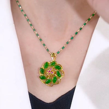 Collana con pendente fiore