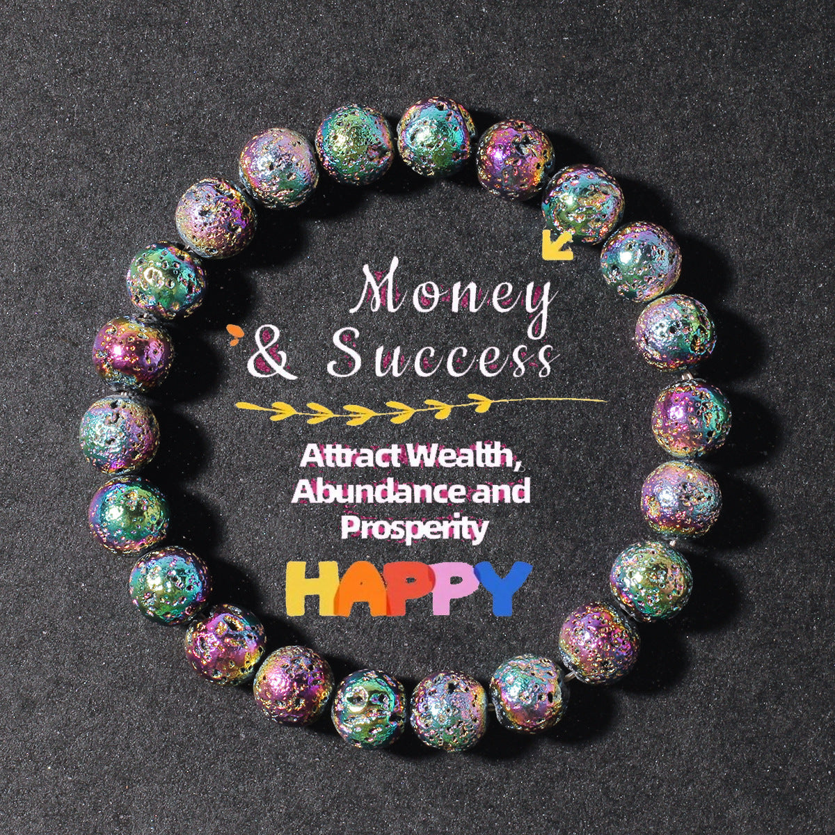 Bracciale Pietre Vulcaniche