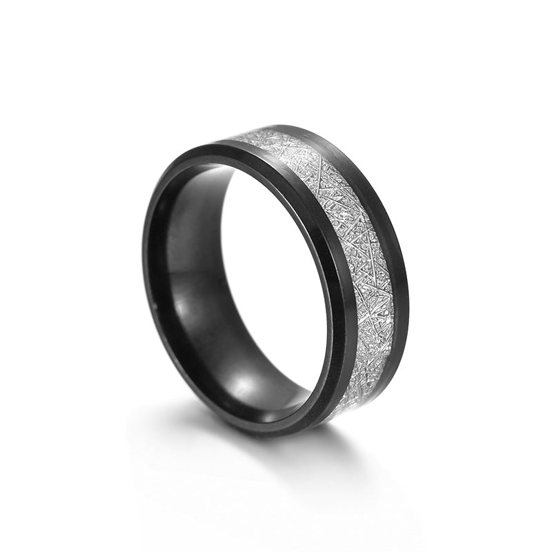 Anello titanio da uomo opaco