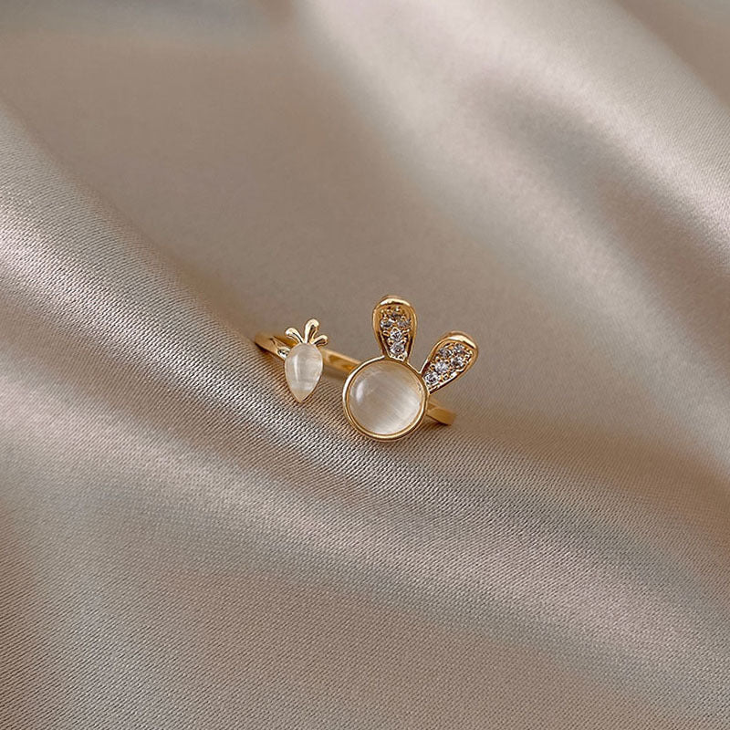 Anello con opale micro