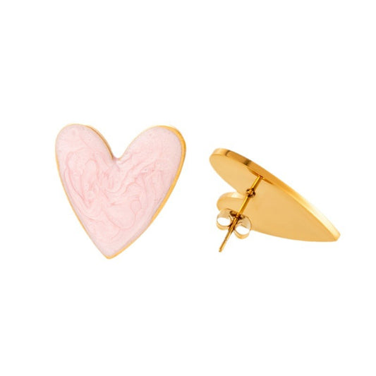 Orecchini Cuore Dipinto