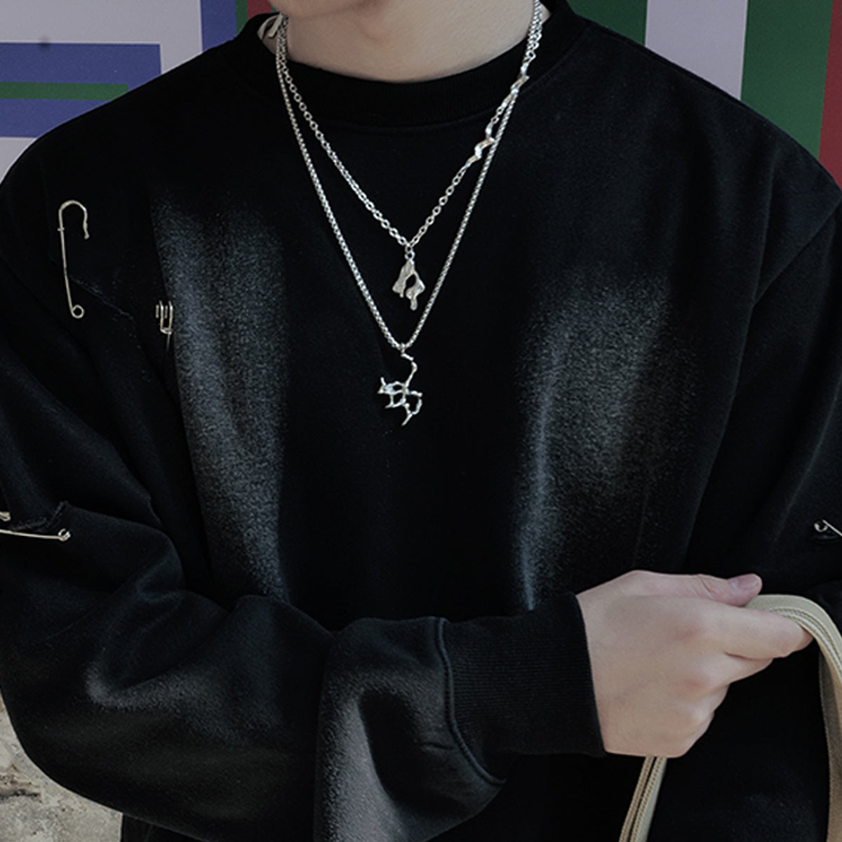 Collana metallo liquido