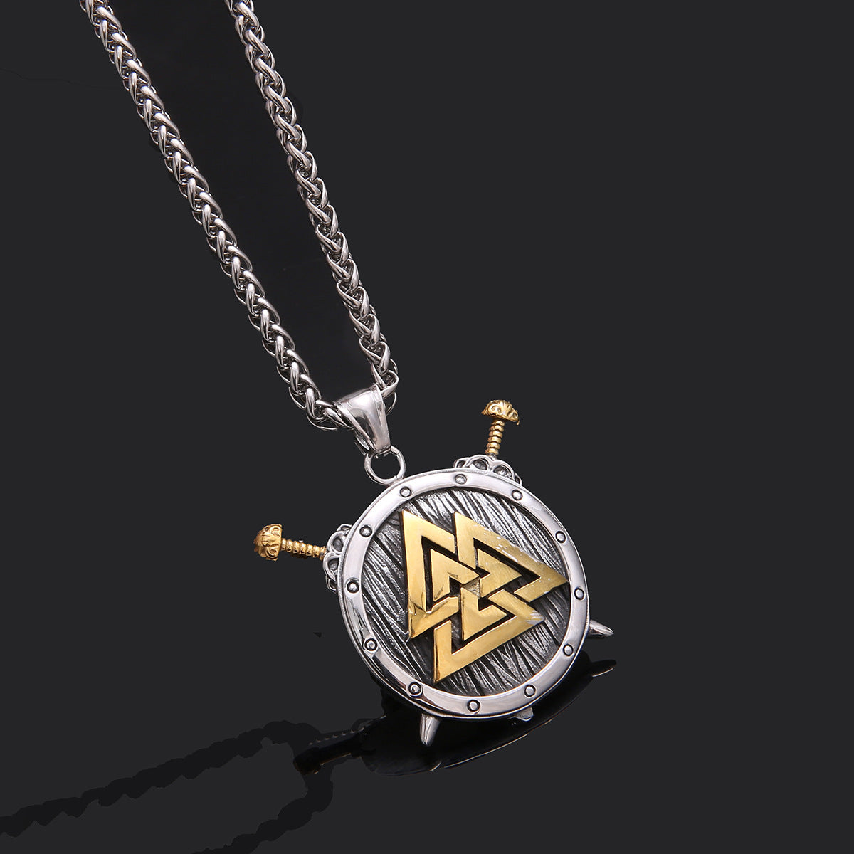 Collana con ciondolo orologio