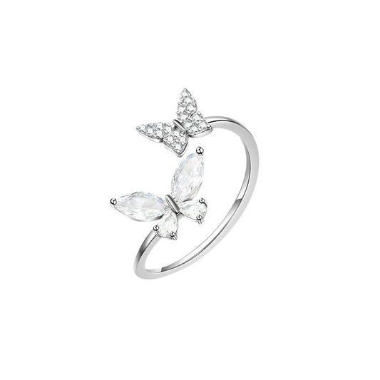 Anello farfalla dito indice
