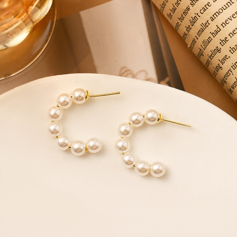 Orecchini perle e strass