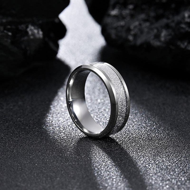 Anello titanio da uomo opaco