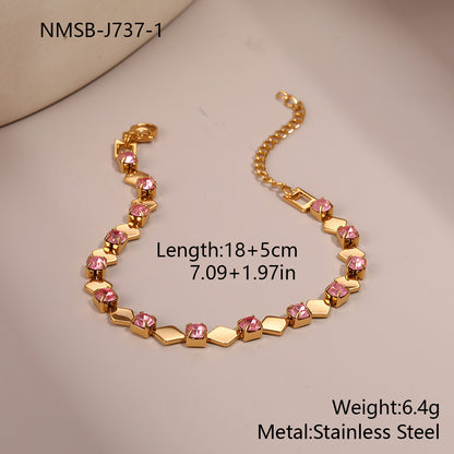 Bracciale zircone colorato