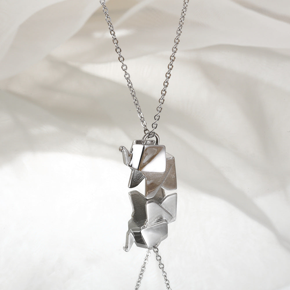 Collana elefante origami