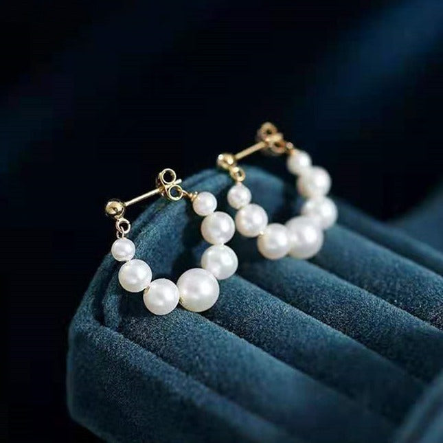 Orecchini clip con perle